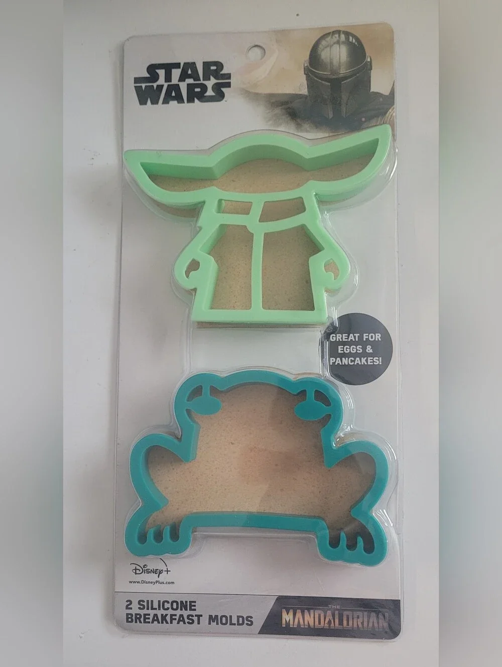 Star Wars Baby Yoda & Frog Silicone Pancake/Egg Molds - Green & Teal